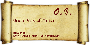 Onea Viktória névjegykártya